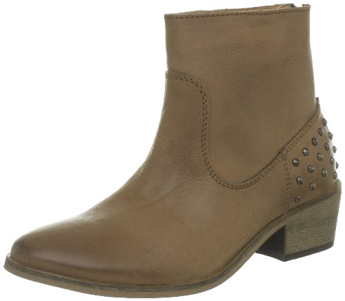 Pieces Ditte Leather Boot stivali donna cognac