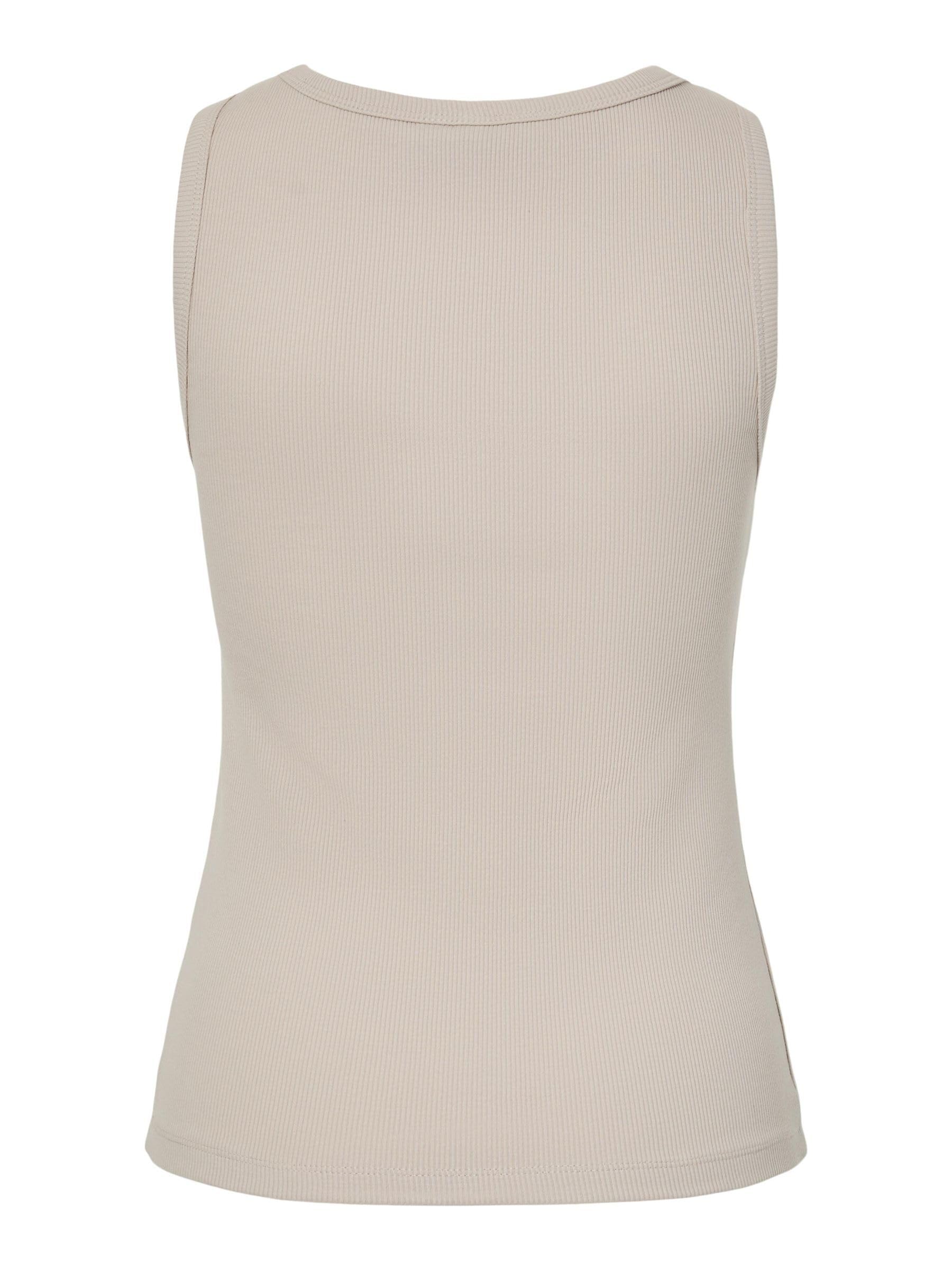 Pieces Pcmay Canotta Costine Donna Argento L