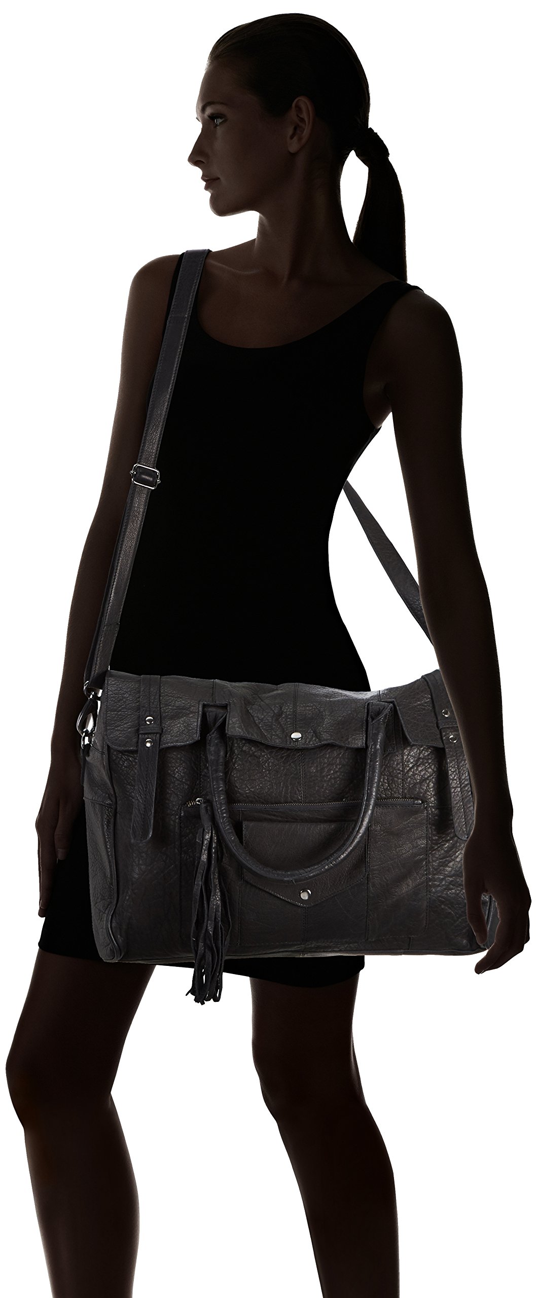 Pieces Pcrancy borsa donna pelle nera