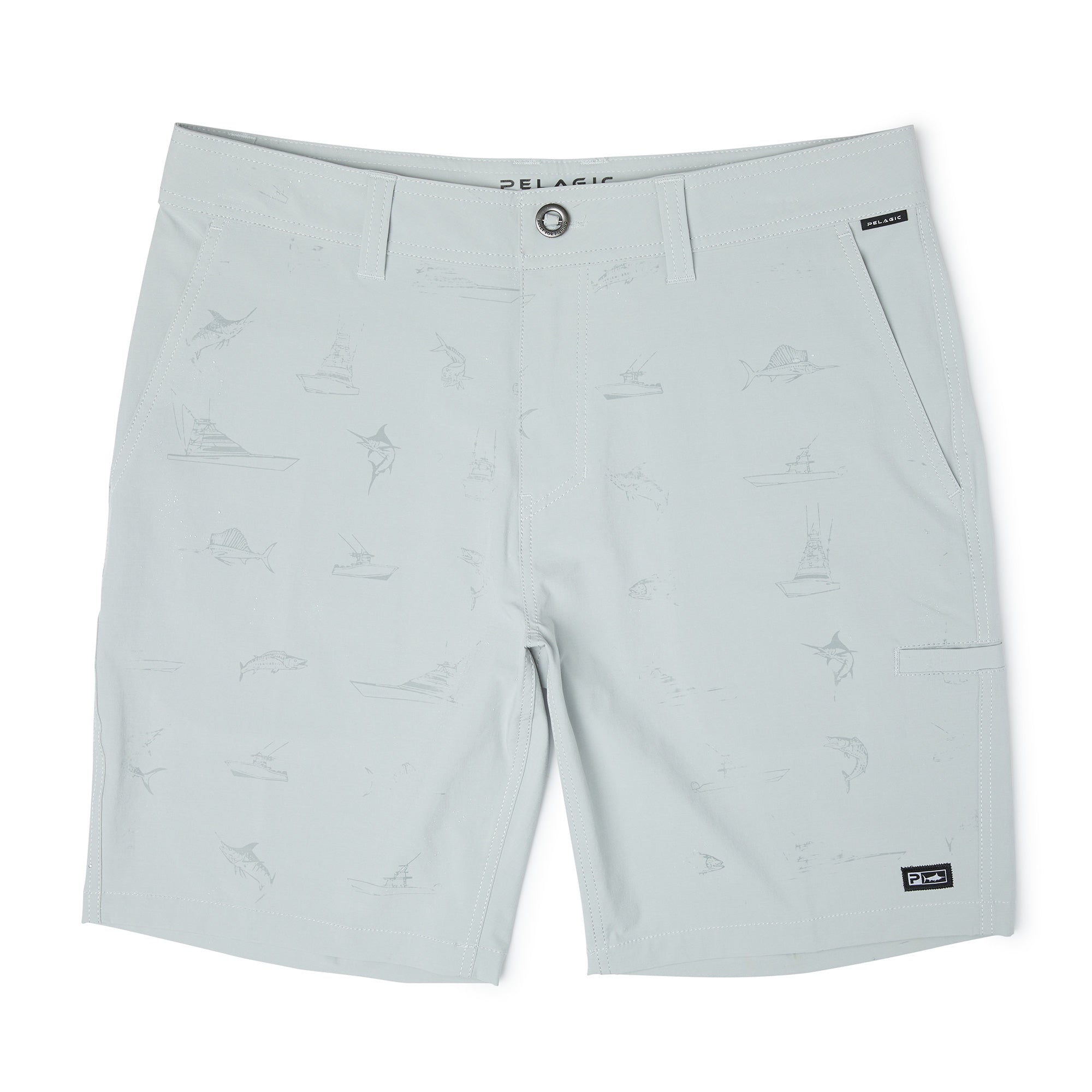 Pelagic Mako Deep Sea pantaloncini uomo Light Grey idrorep