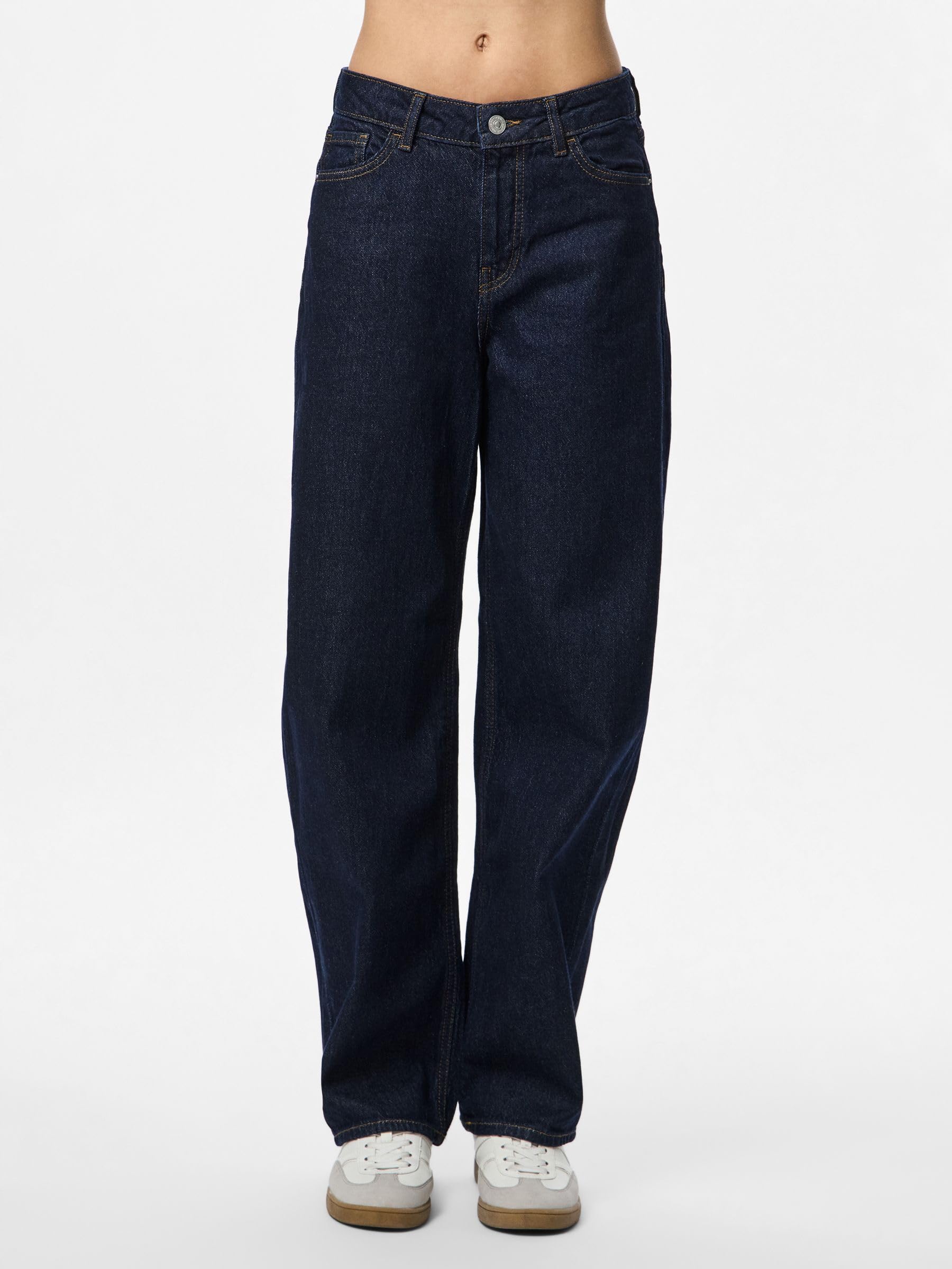 Pieces Pcgrace MW Jeans Donna 27W/32L Vita Media