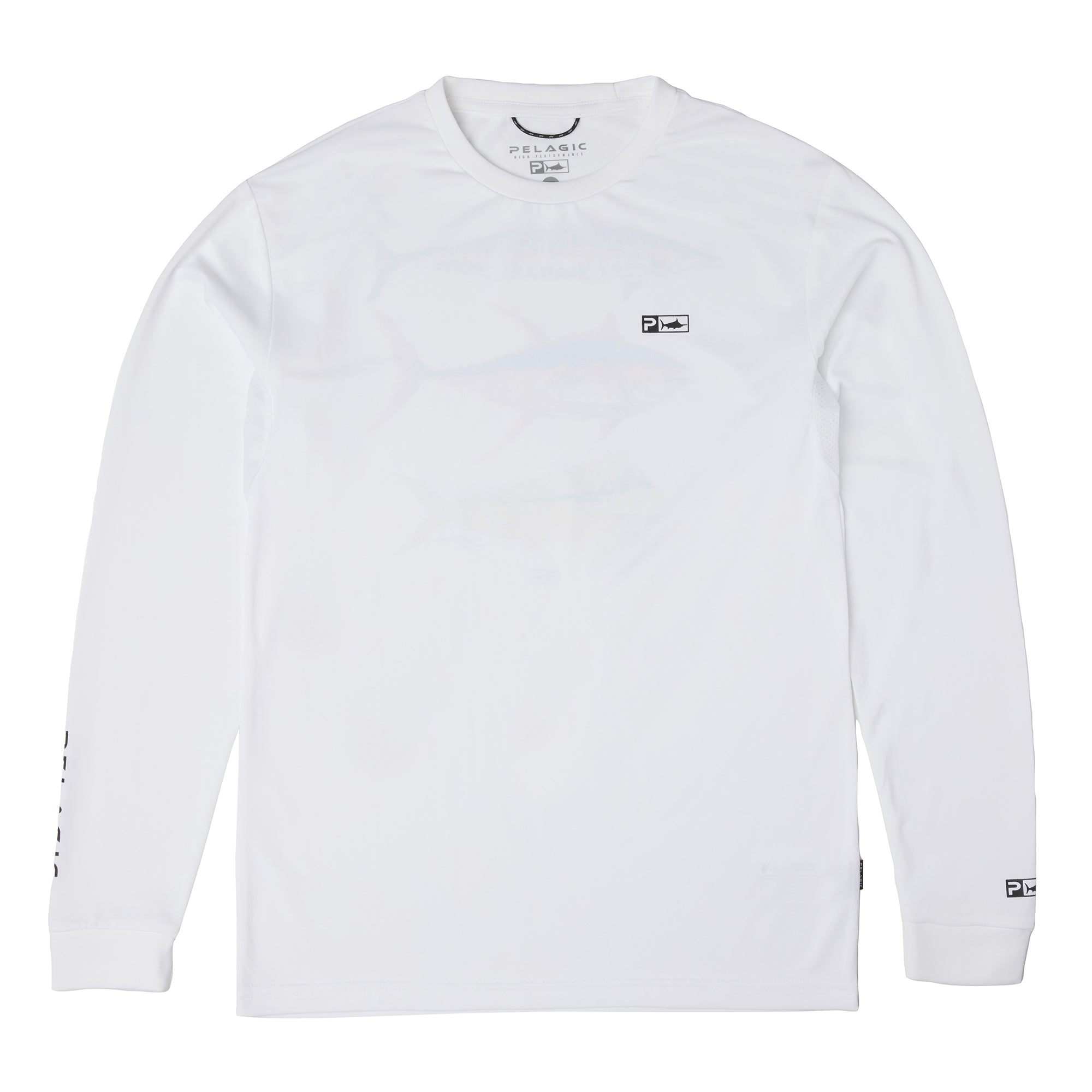Pelagic Aquatek Goione Three Peat maglia bimbo bianca UPF 50+