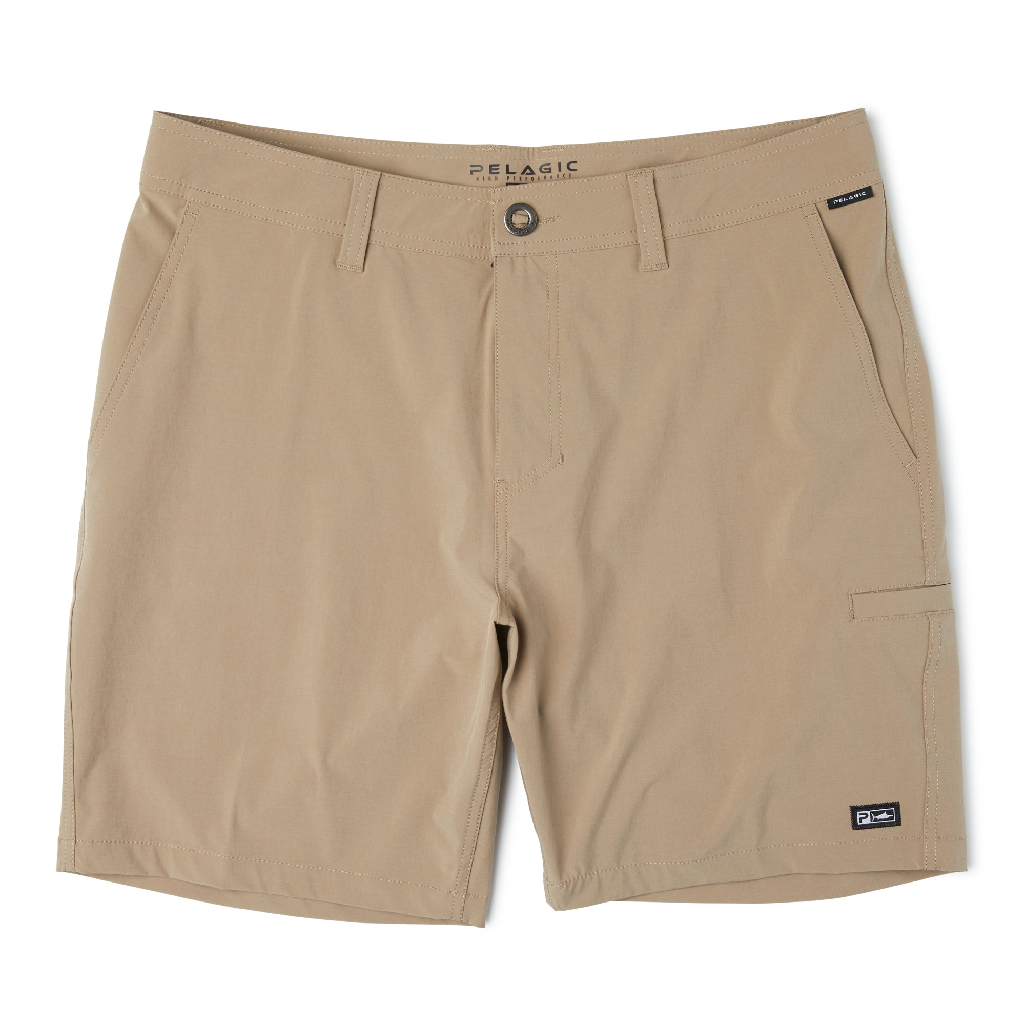 Pelagic Mako pantaloncini uomo kaki scuro idrorepellente