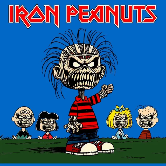 Matrix Music Store Iron Peanuts Eddie Brown T-shirt cotone unisex