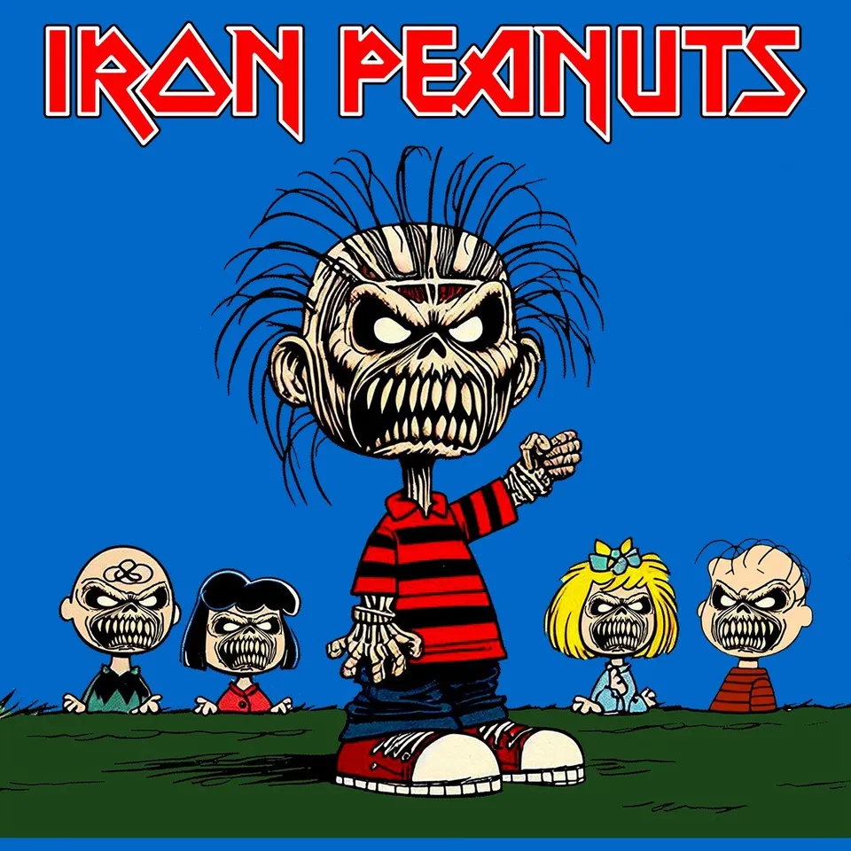 Matrix Music Store Iron Peanuts Eddie Brown T-shirt cotone unisex