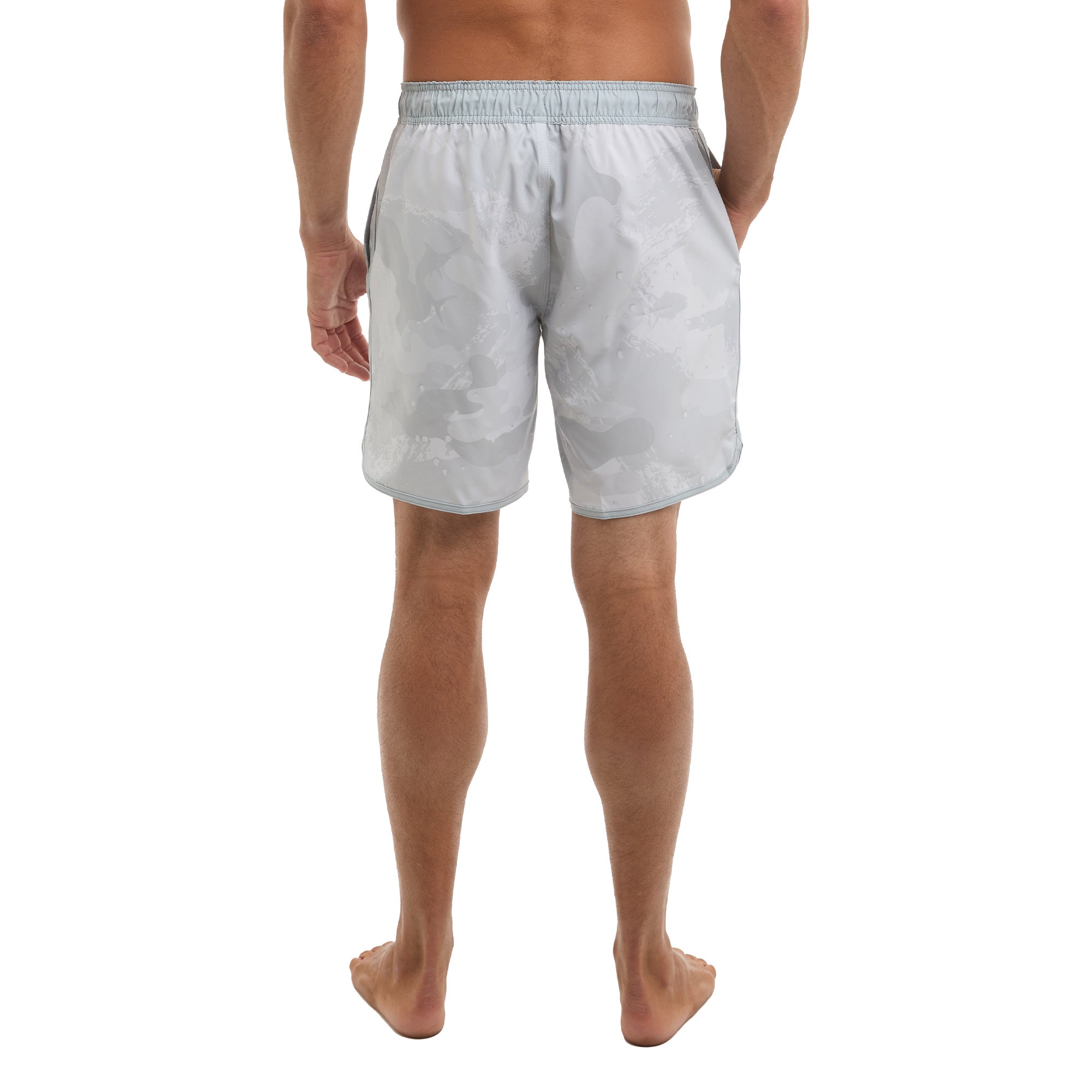 Pelagic Downswell 18 boardshort uomo grigio camo elasticizzato