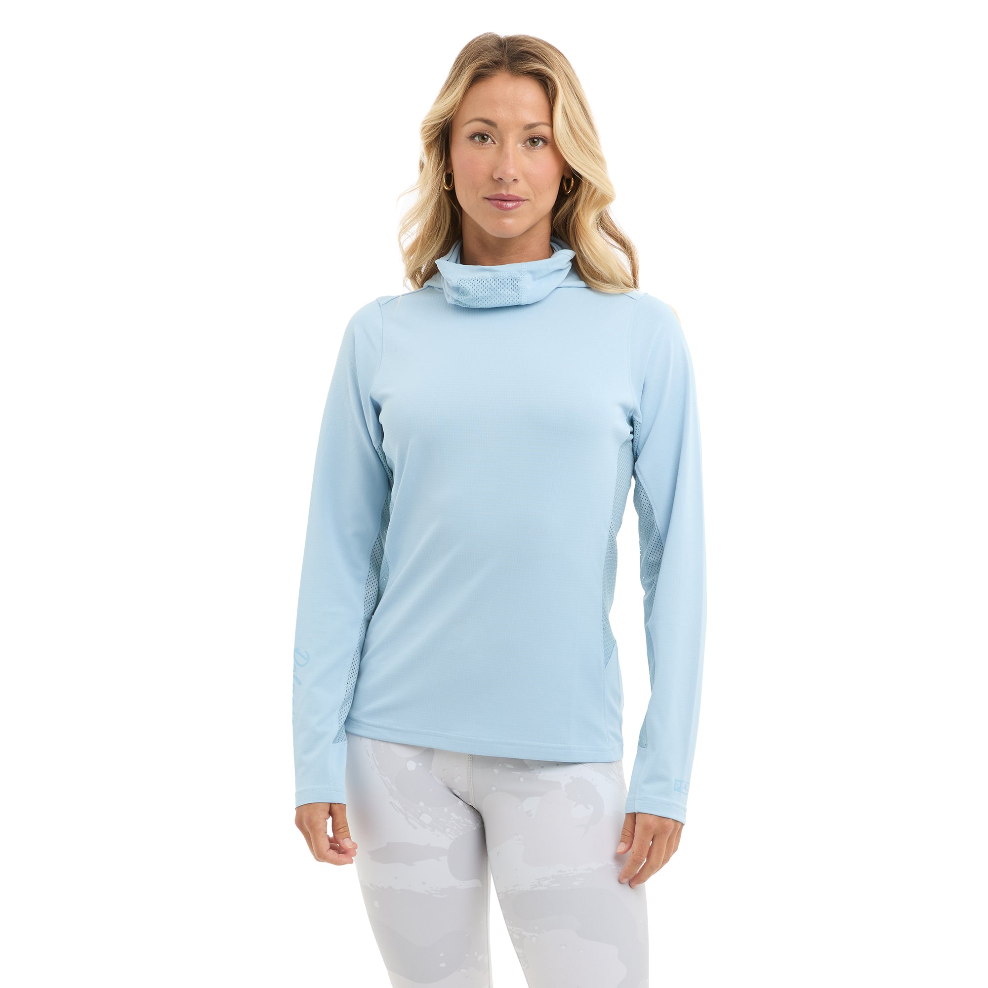 Pelagic Exo-Tech maglia donna manica lunga azzurra UPF 50+