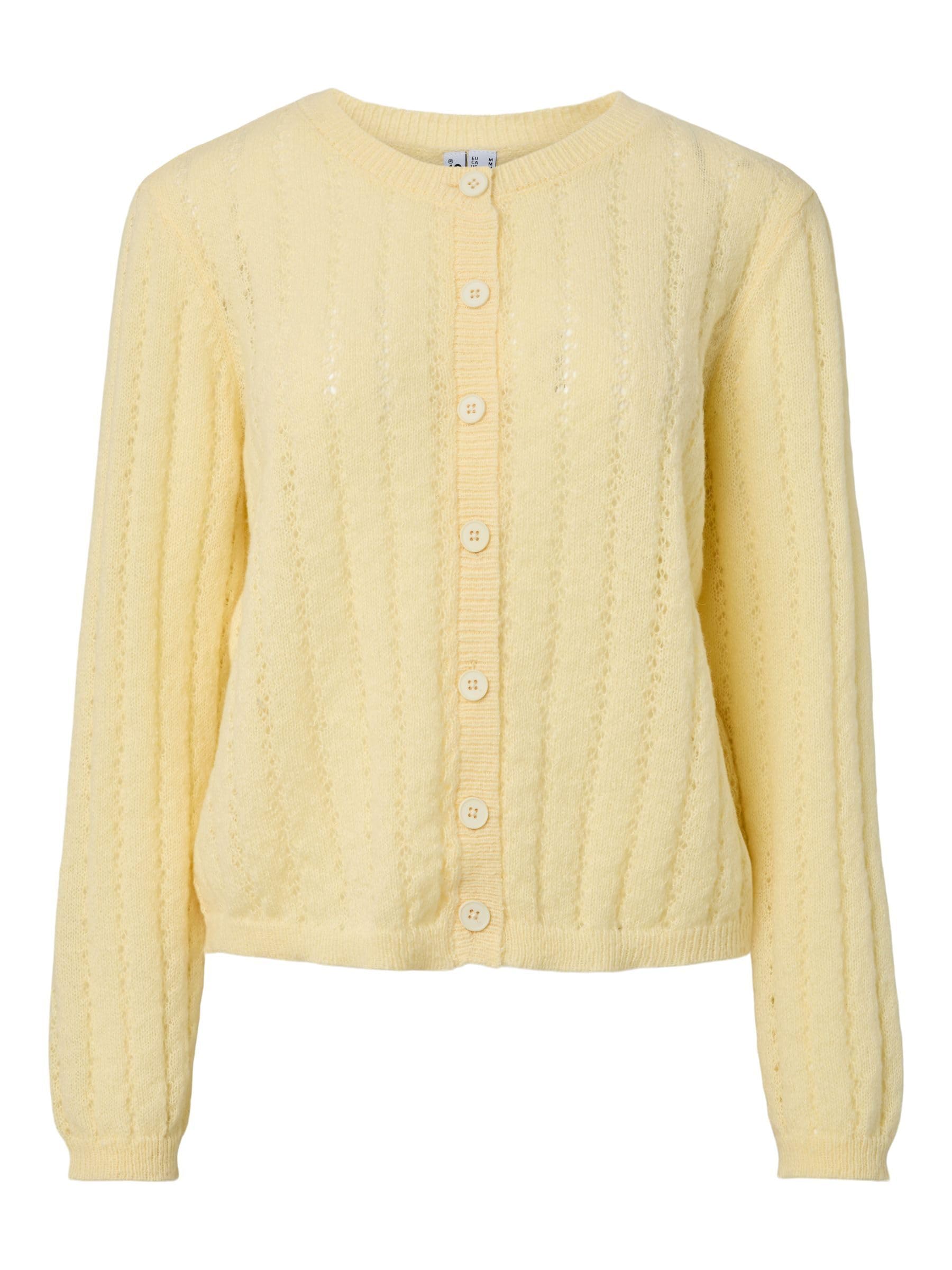 Pieces Pcada LS O-Neck Knit cardigan donna girocollo