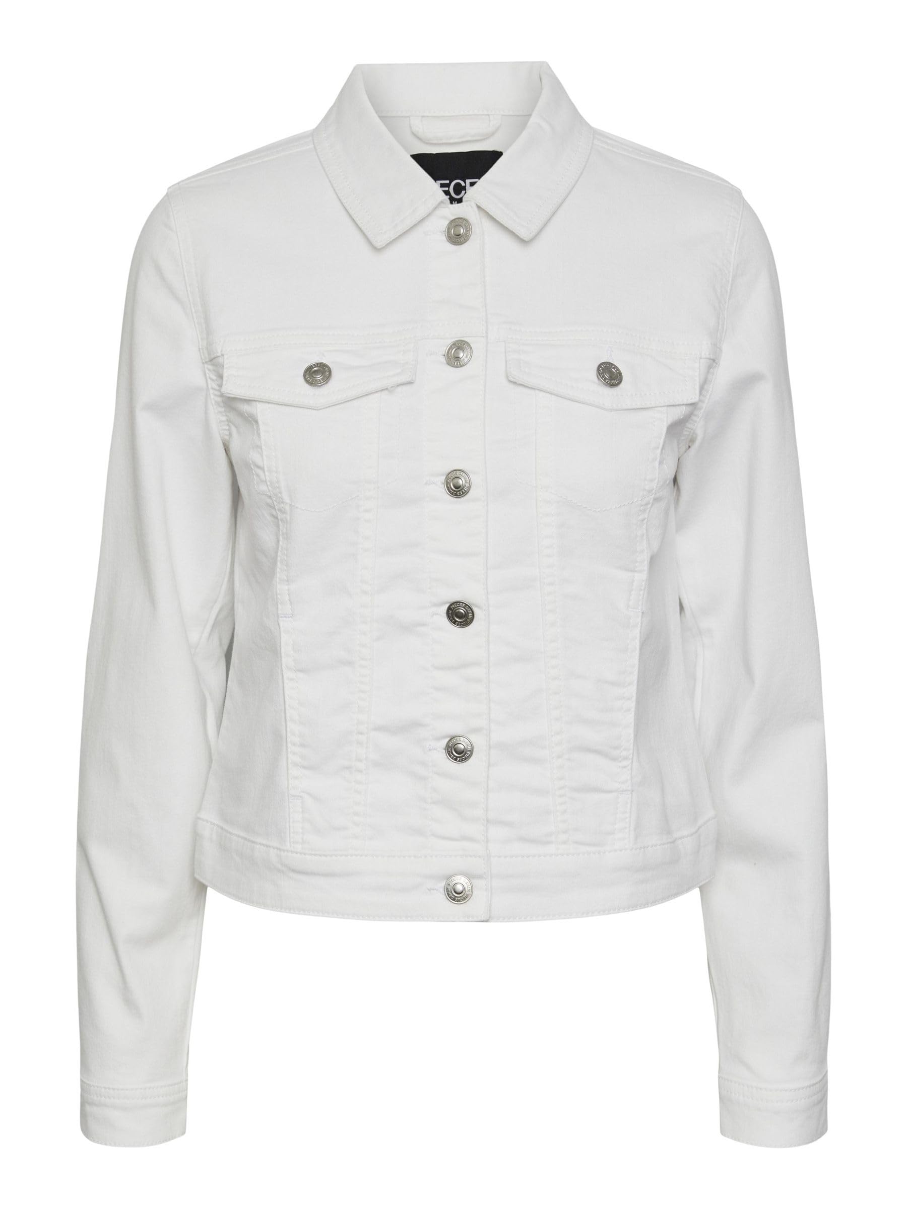 Pieces Pcoia giacca denim donna taglia S cotone