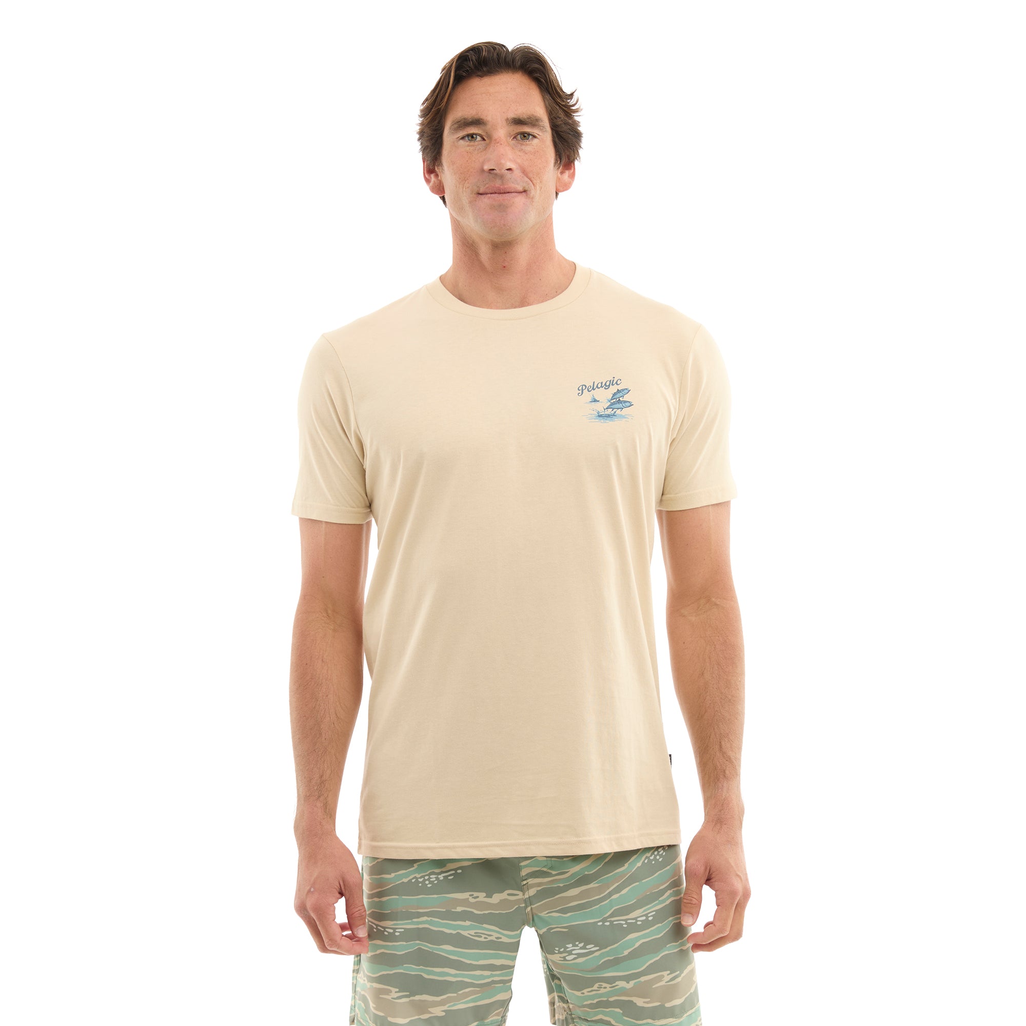 Pelagic Jumpers maglietta uomo sand cotone bio