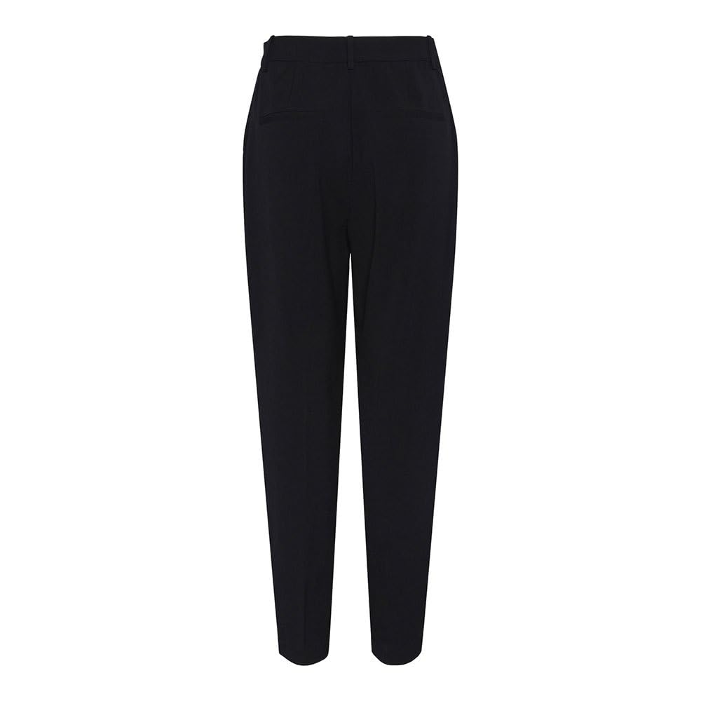 Pieces Pcluisa HW pantaloni caviglia eleganti neri