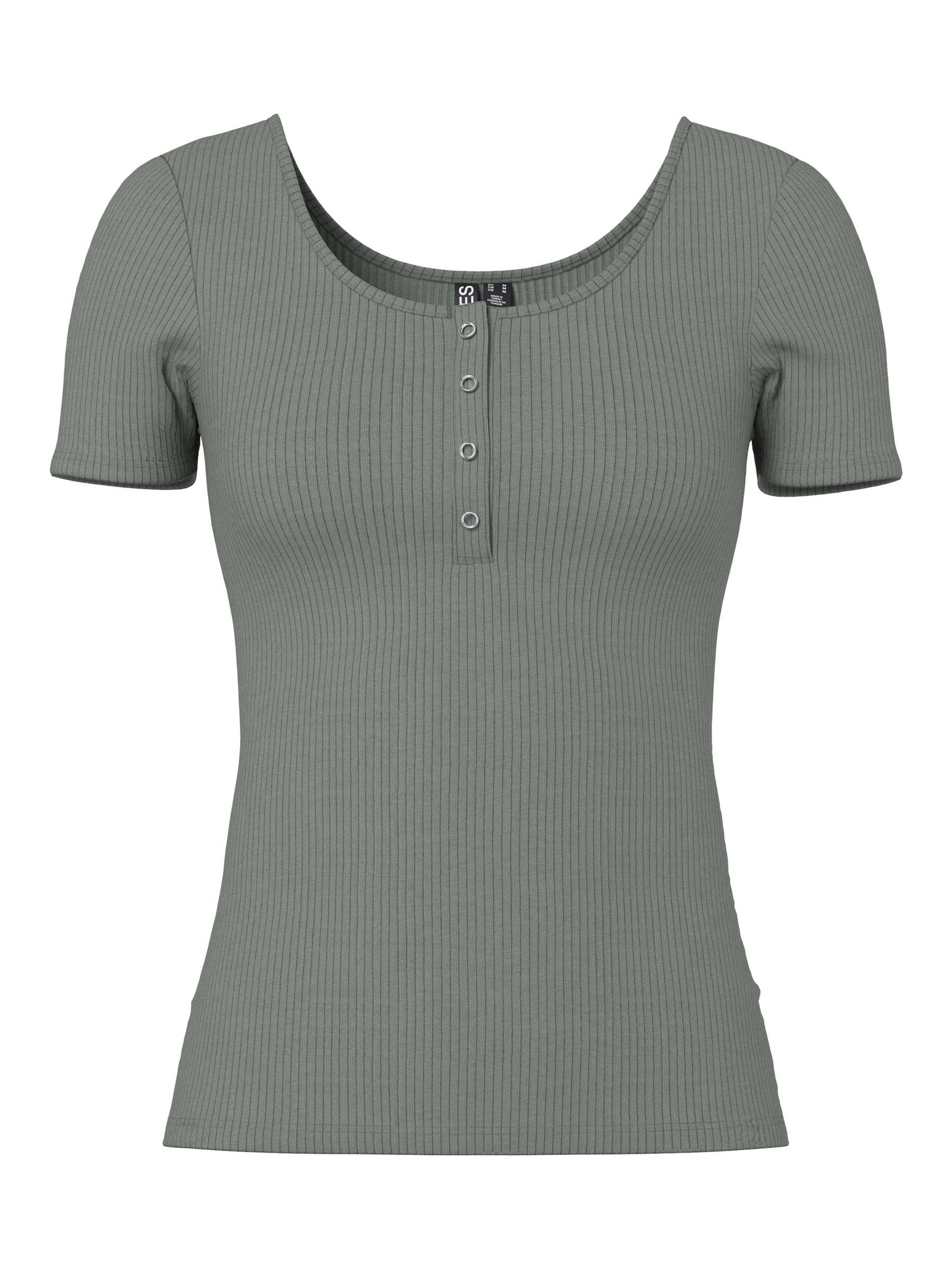 Pieces Pckitte SS Top Jrs Noos BC t-shirt donna castor gray cotone
