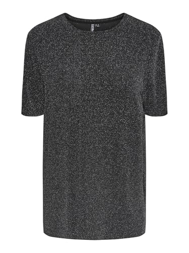 PIECES Pclina Glitter t-shirt donna S manica corta
