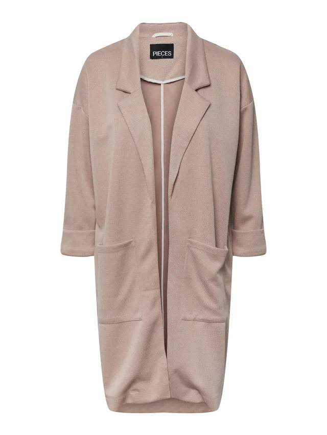 Pieces Pcdorita 3/4 Coatigan cappotto donna Woodrose