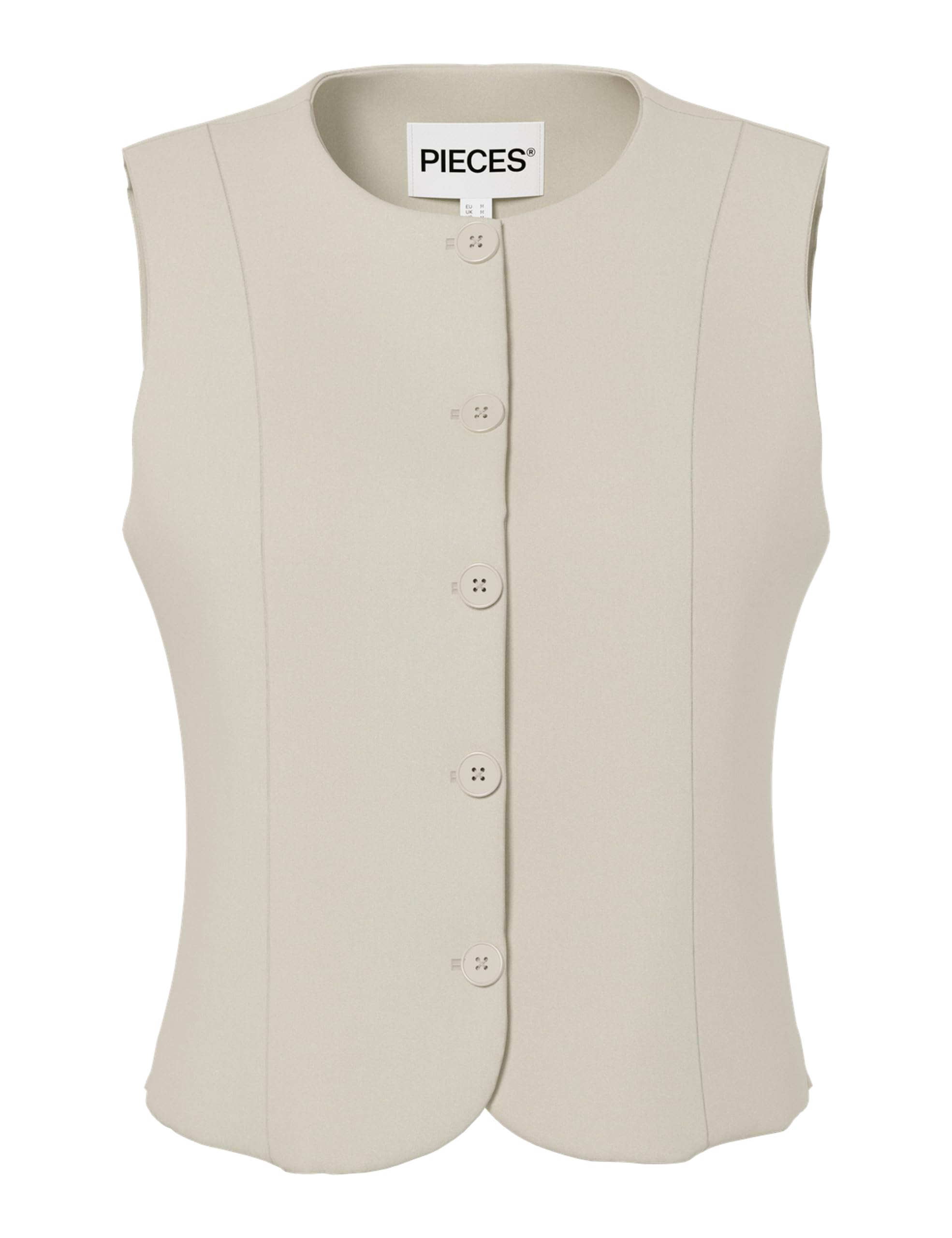 Pieces Pckamil Noos BC gilet aderente donna tessuto traspirante