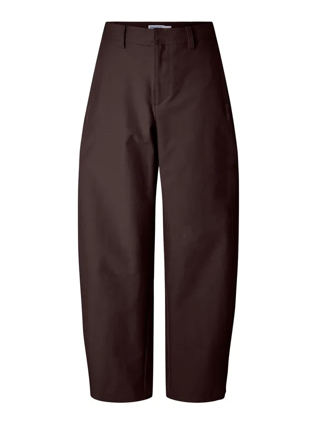 Pieces Pcrikke HW Barrel pantaloni donna hot fudge jersey