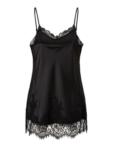 Pieces Pcjessa Long Singlet canottiera donna lunga pizzo