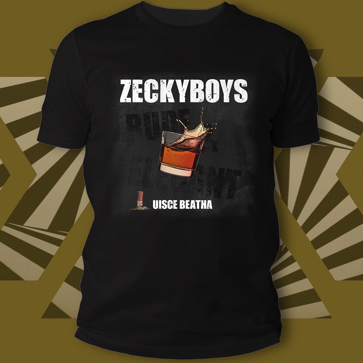 Matrix Music Store Zeckyboys Uisce Beatha t-shirt cotone organico