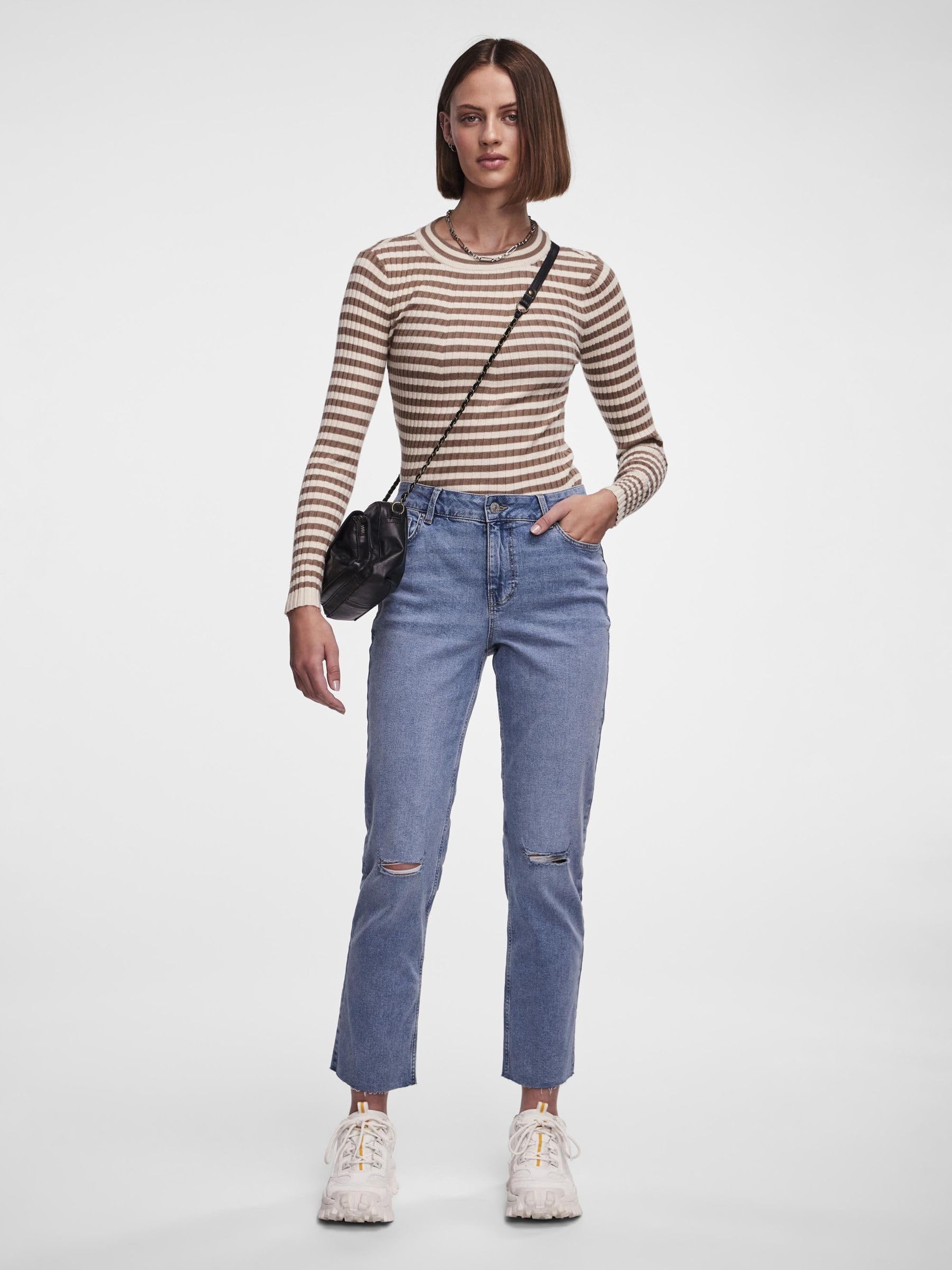 Pieces jeans donna 26W/30L blu denim medio