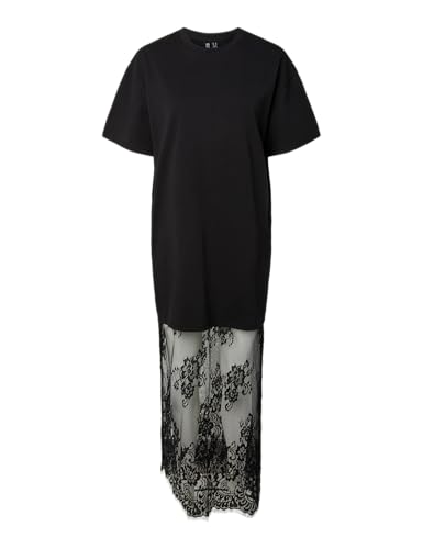 Pieces Pcmave SS Lace Long Dress Jrs D2D vestito taglia XL pizzo
