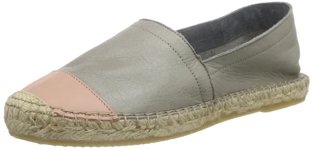 Pieces Pskatie espadrillas in pelle punta colorata