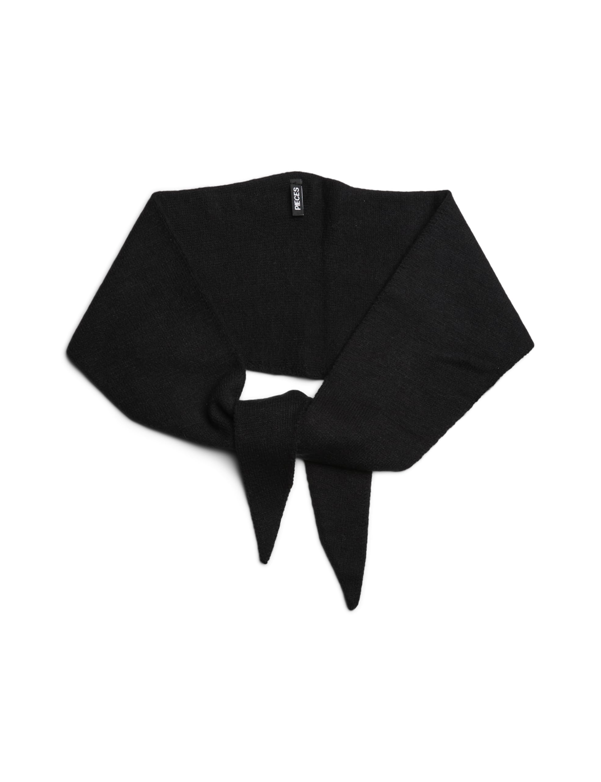 Pieces PCKomma sciarpa donna nero viscosa morbida