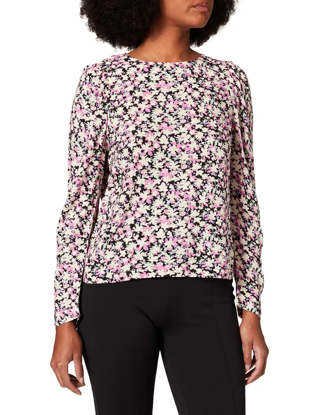 Pieces Pccarly LS Top BC camicia donna XS fiori viscosa