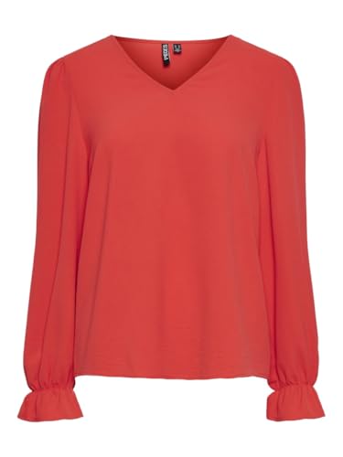 Pieces Pctiffany LS maglia scollo a V manica lunga
