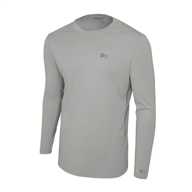 Pelagic Vaportek camicia pesca grigia manica lunga UPF 50+
