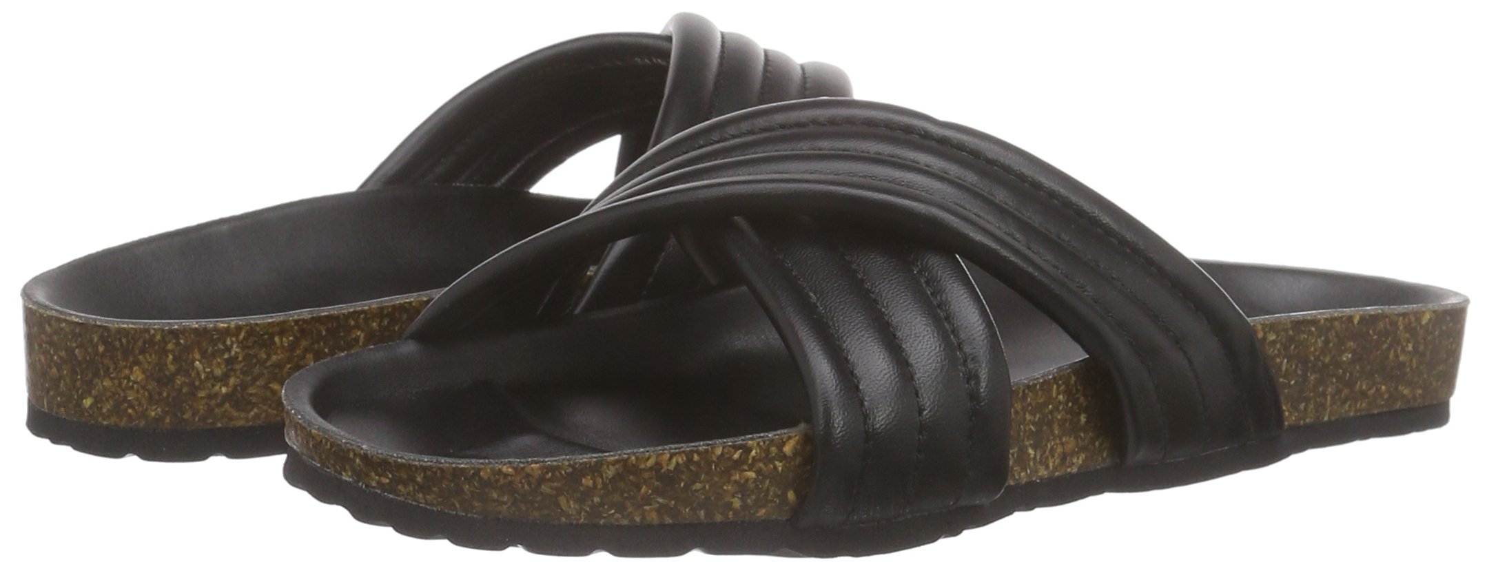 Pieces Pstahi ciabatte donna nero 41 pelle sughero
