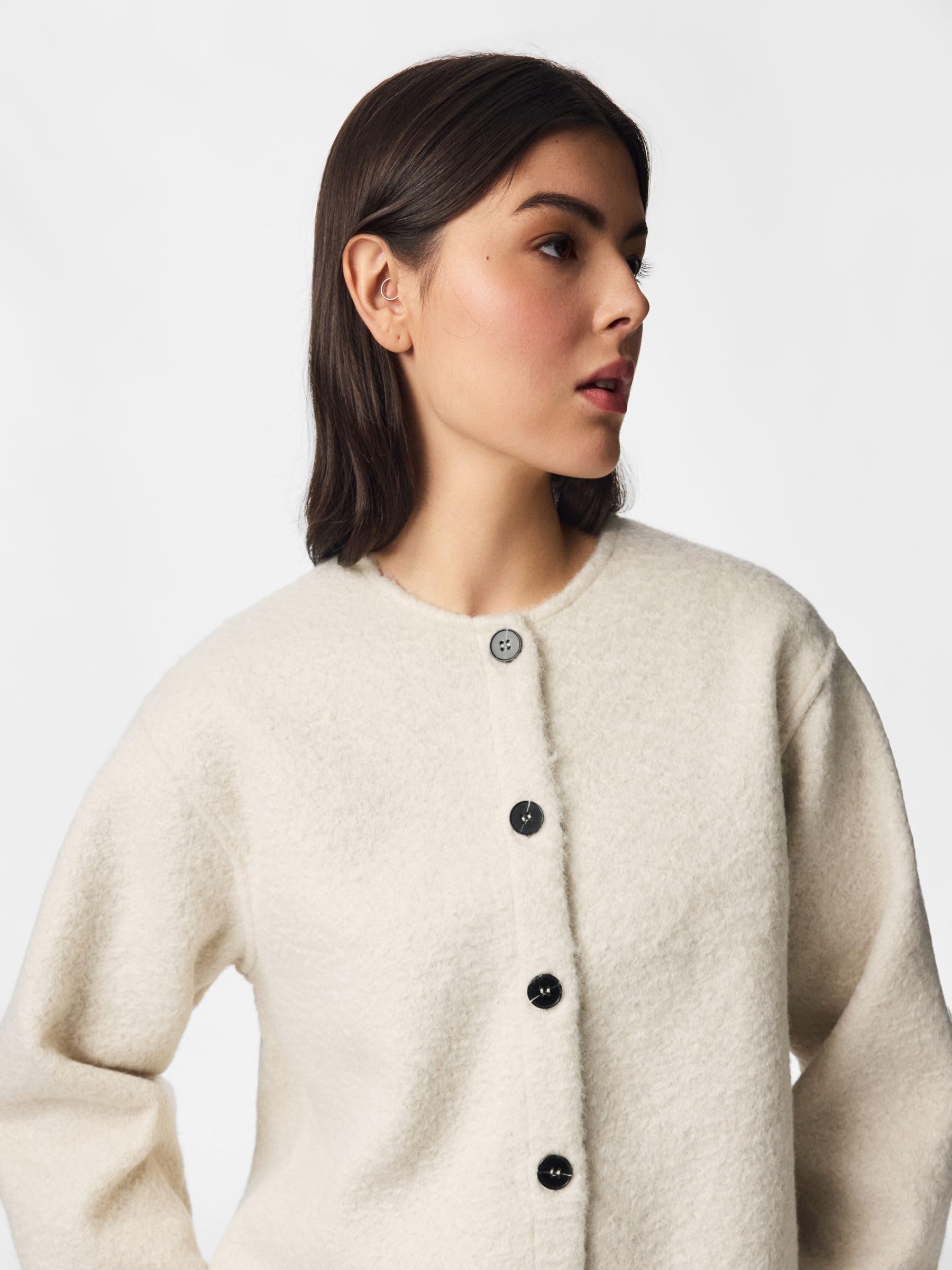 Pieces Pcoline Short Jacket giacca corta donna betulla S