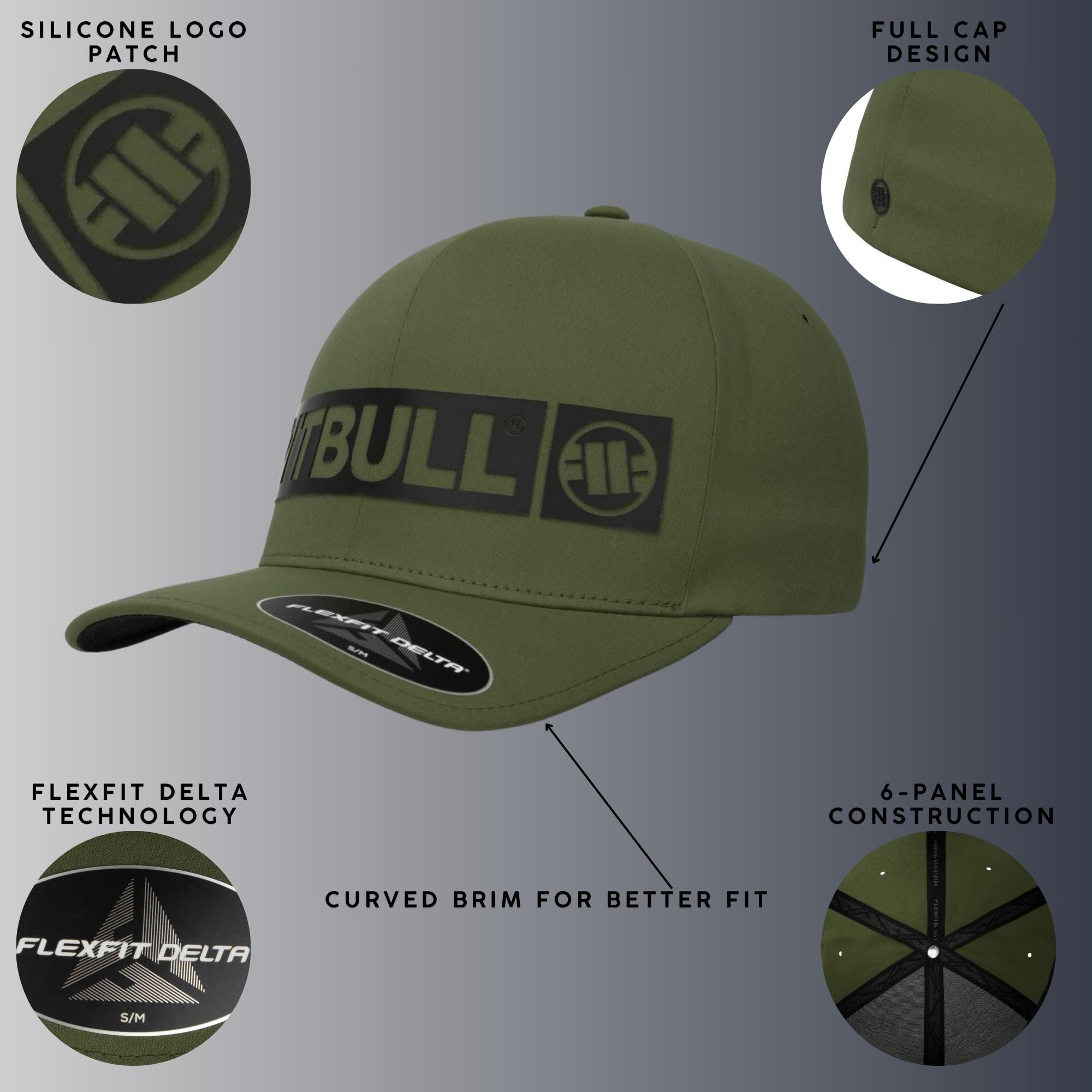 Pitbull Stretch Hilltop berretto baseball elasticizzato