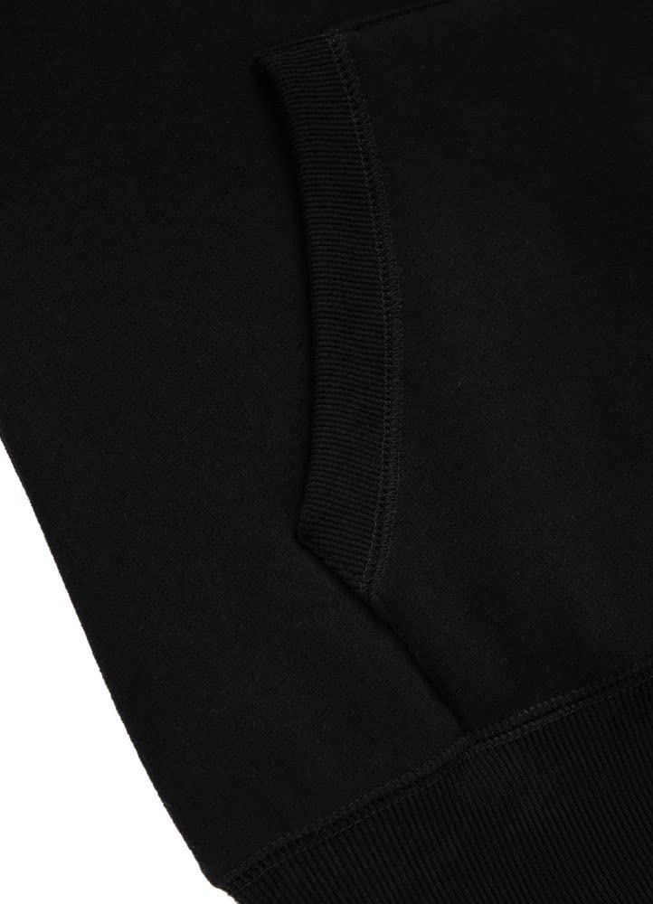Pitbull Small Logo felpa uomo cappuccio cotone spesso