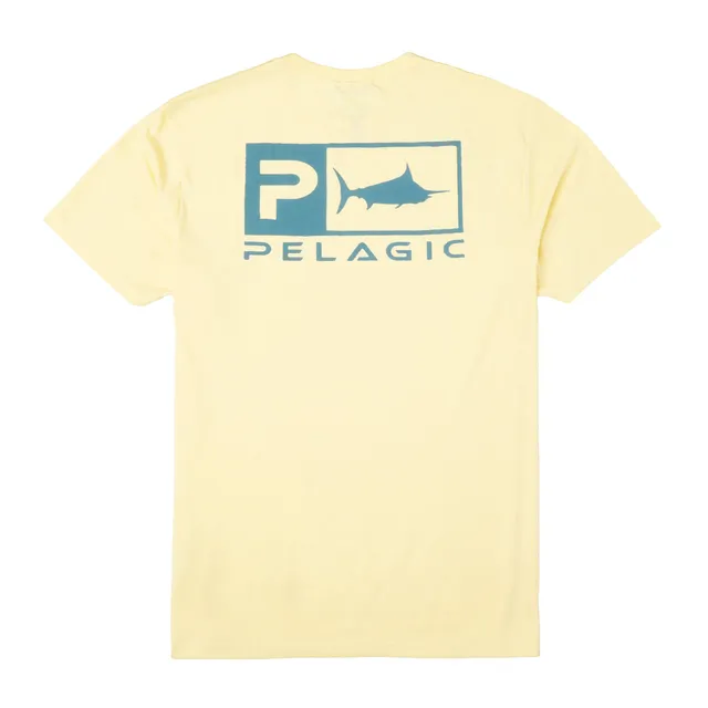 Pelagic Rusted Icon maglietta uomo giallo melange tri-blend