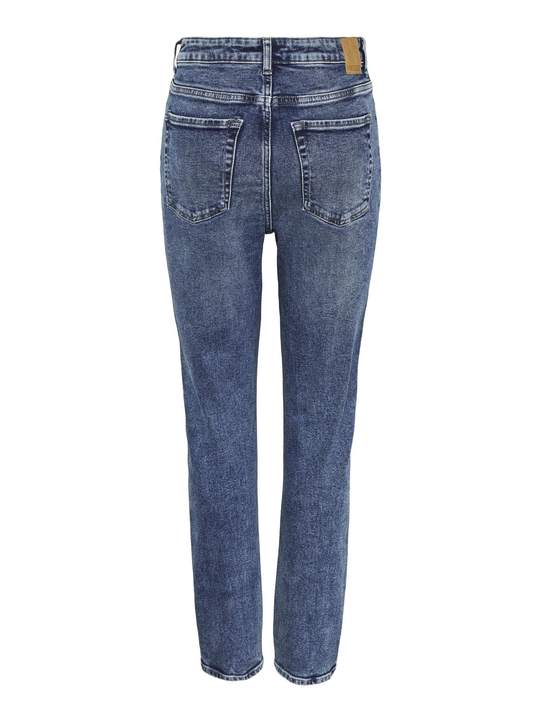 PIECES Pcbella HW Tap DEST Ank Mb406 jeans donna 25W/30L vita alta