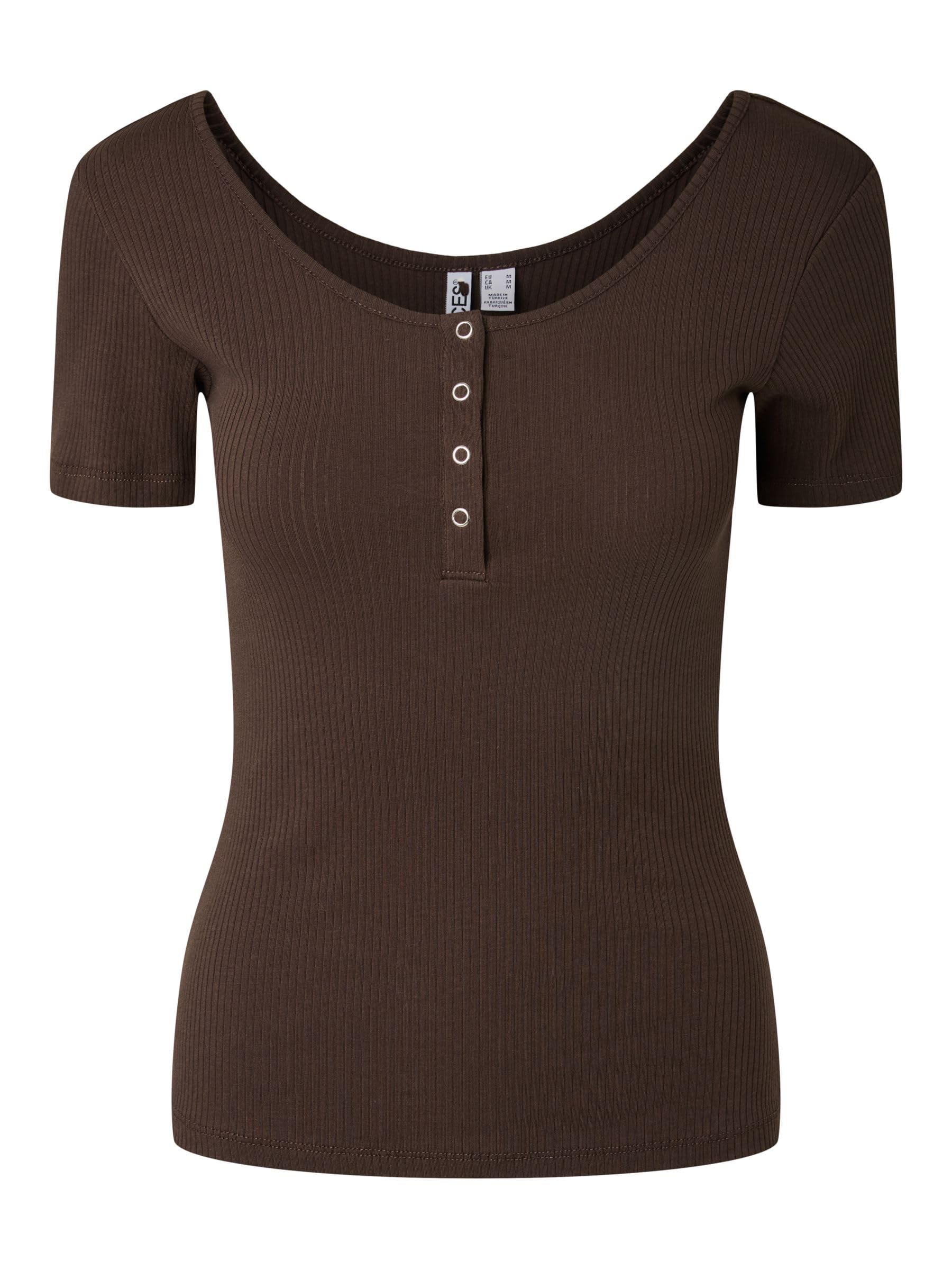 Pieces Pckitte SS Top Jrs Noos BC t-shirt donna castor gray cotone