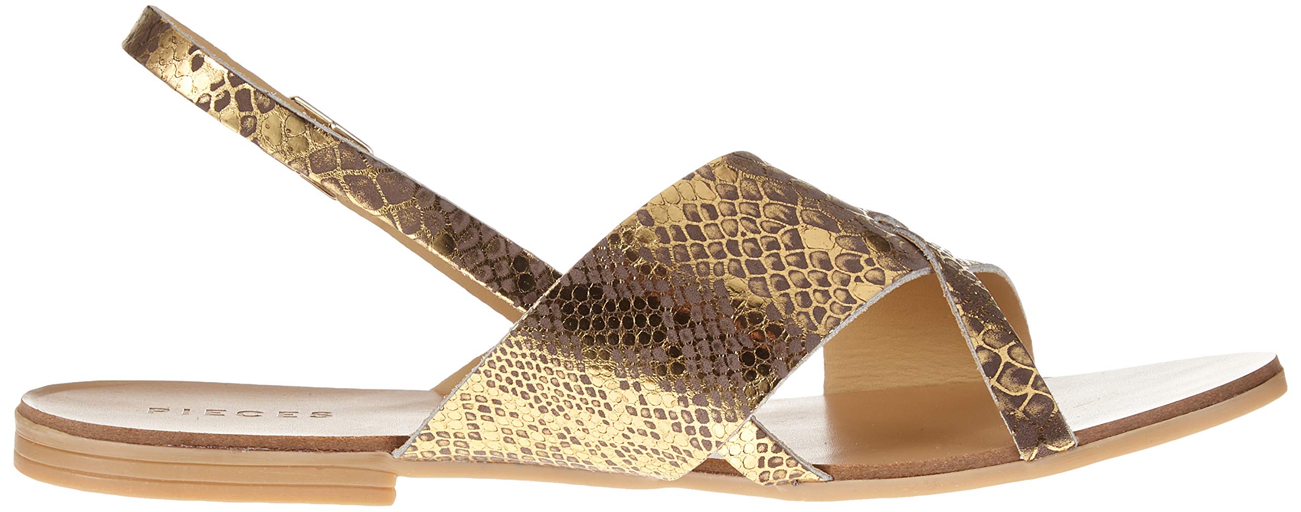 Pieces Psjoyce Leather sandali animalier donna