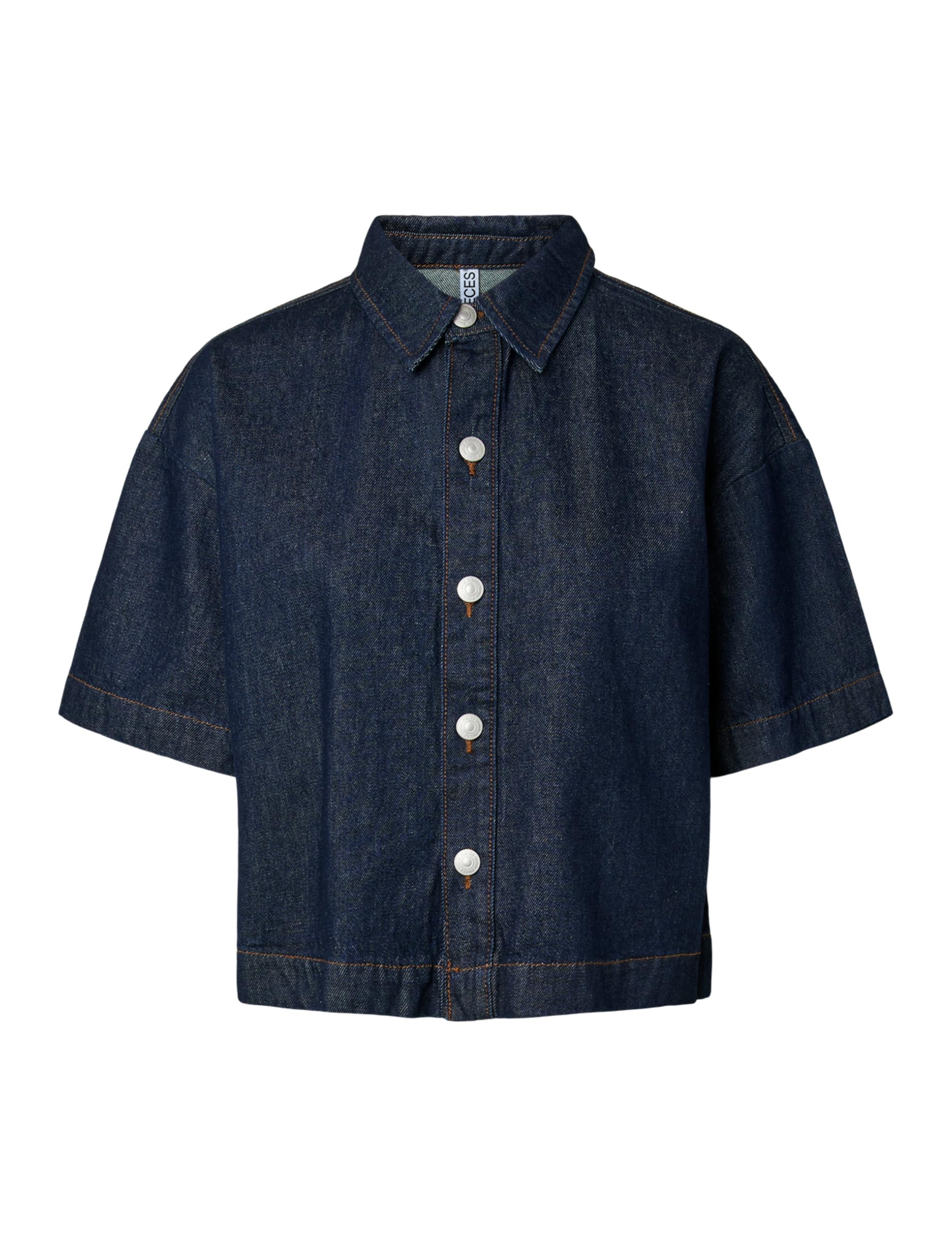 Pieces Pcsky SS A-Shape Denim Top Noos BC top donna taglia M