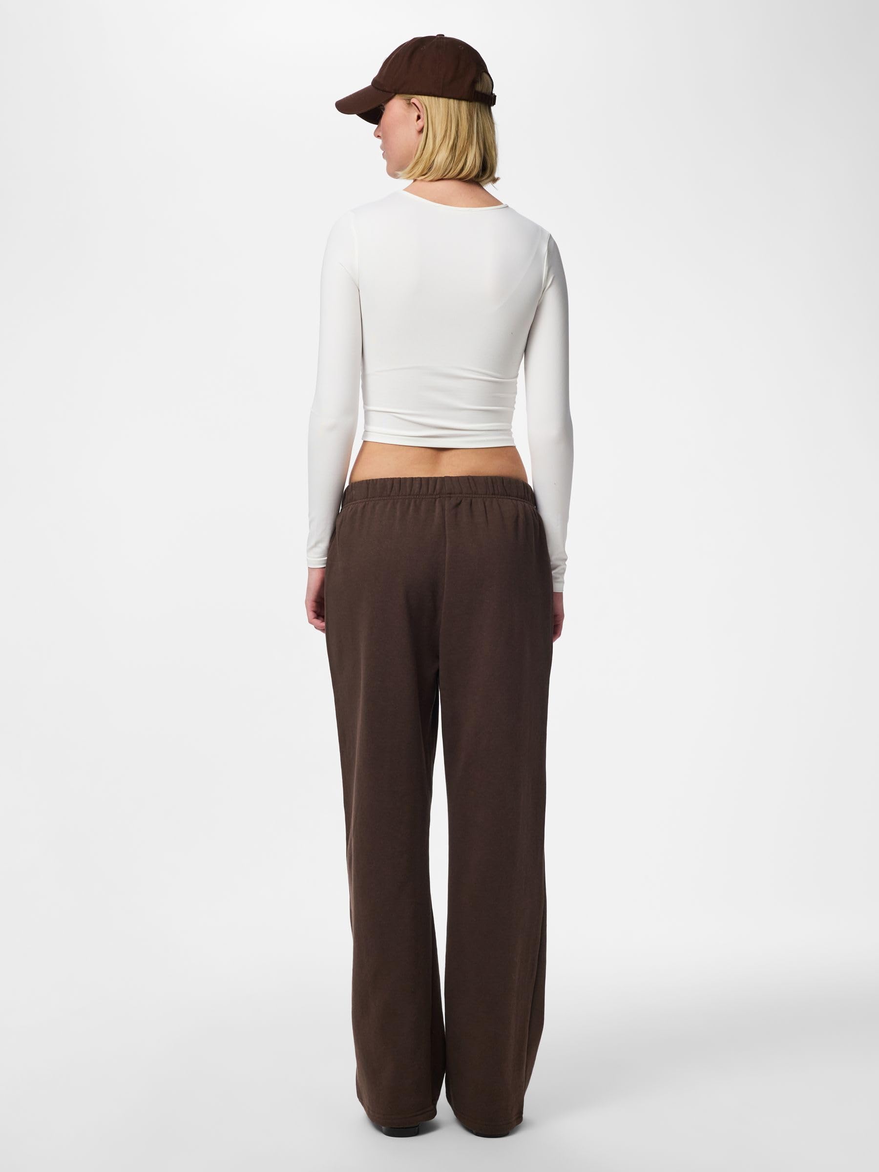 Pieces Pcchilli pantaloni tuta donna larghi XL marrone