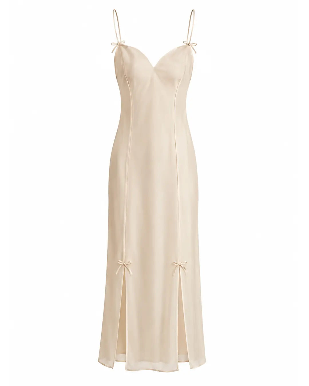el.residu Maha abito slip midi S fiocco chiffon