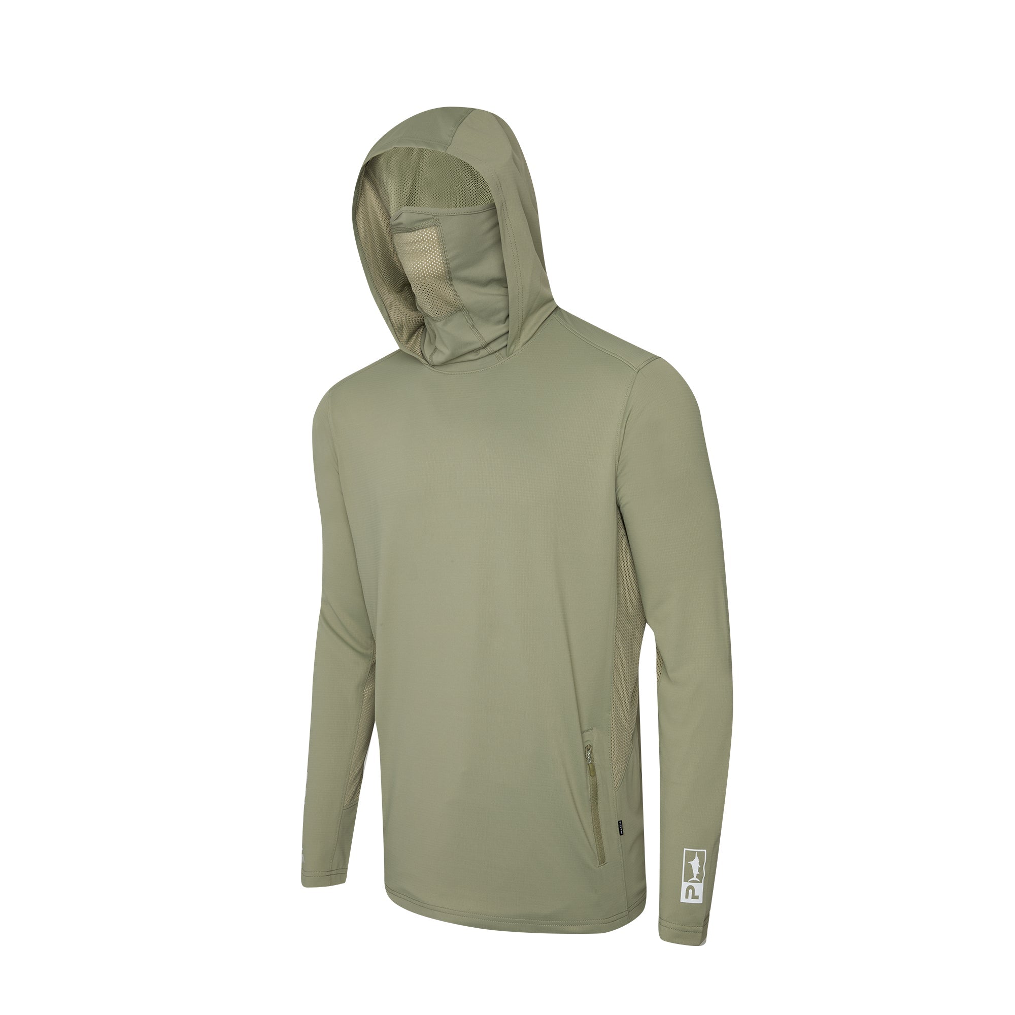PELAGIC Exo-Tech felpa con cappuccio mangrove UPF 50+