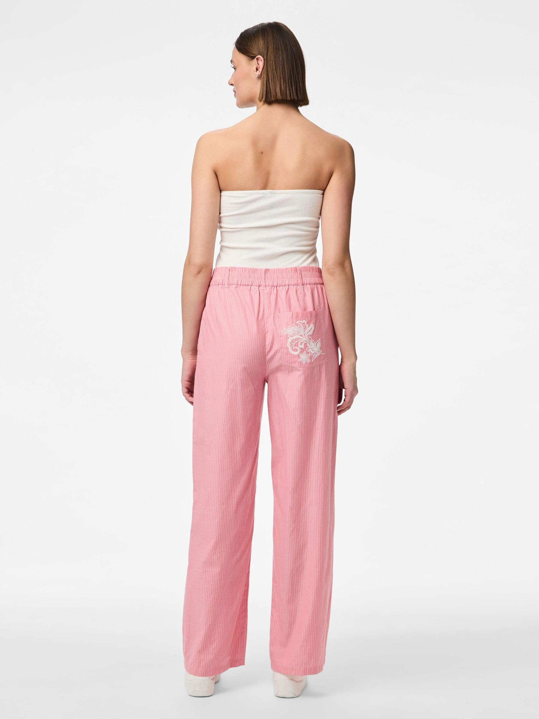 Pieces Pcsarah MW pantaloni donna taglia S gamba larga