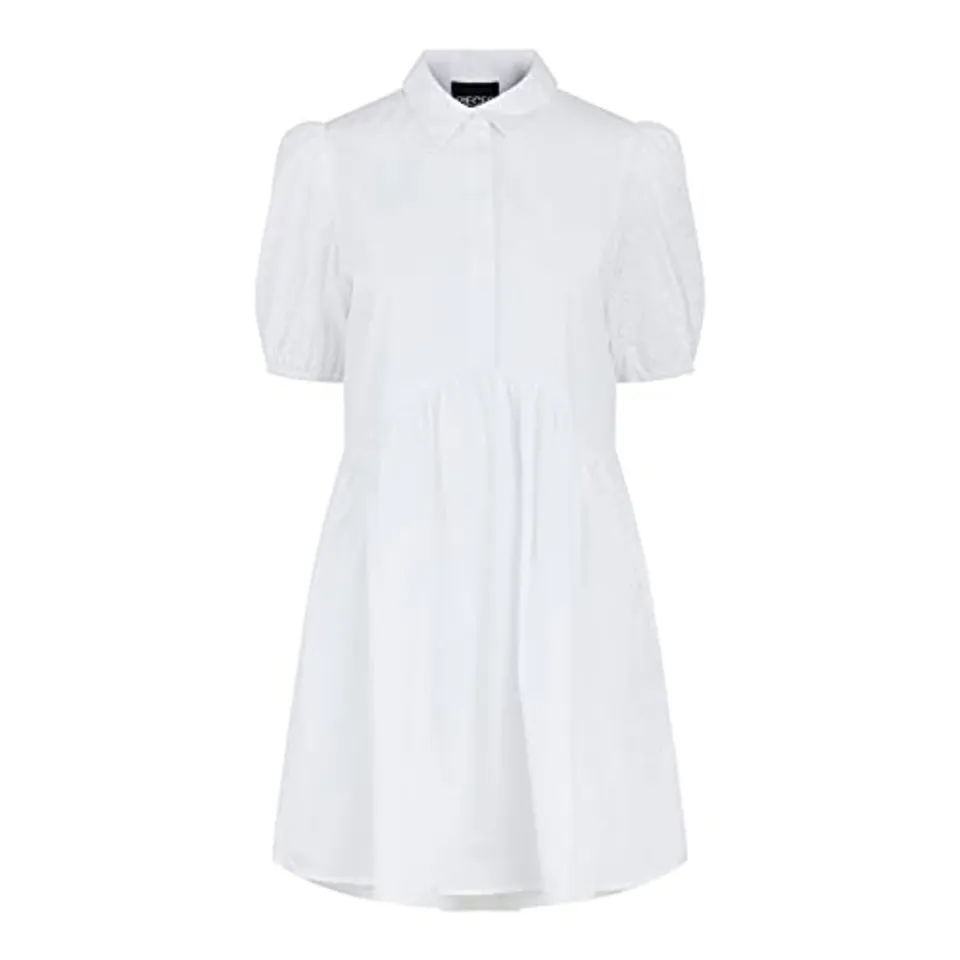 Pieces Pctori SS Shirt Dress vestito camicia cotone ginocchio