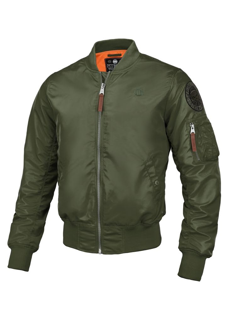 Pitbull Flyers Bomber giacca uomo nylon arancione
