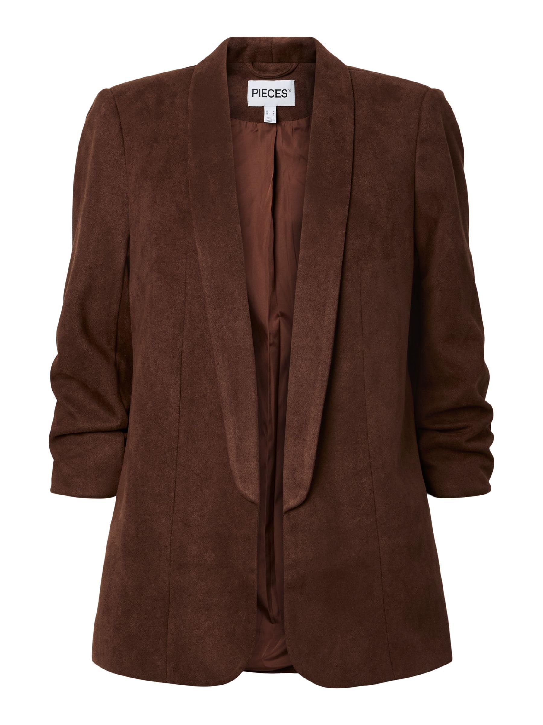 Pieces Pcbosella 3/4 Brushed Blazer Donna Taglia L