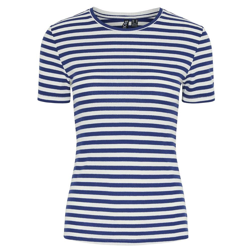 Pieces Pcruka SS Top Noos t-shirt donna a righe
