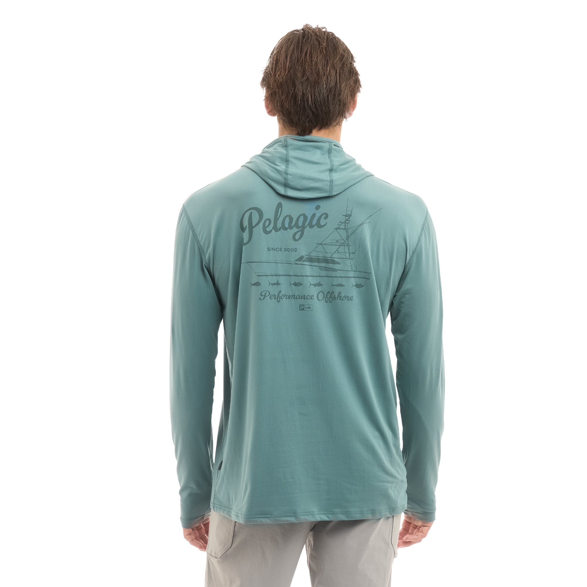 PELAGIC Freespool Haulin maglia uomo blu manica lunga