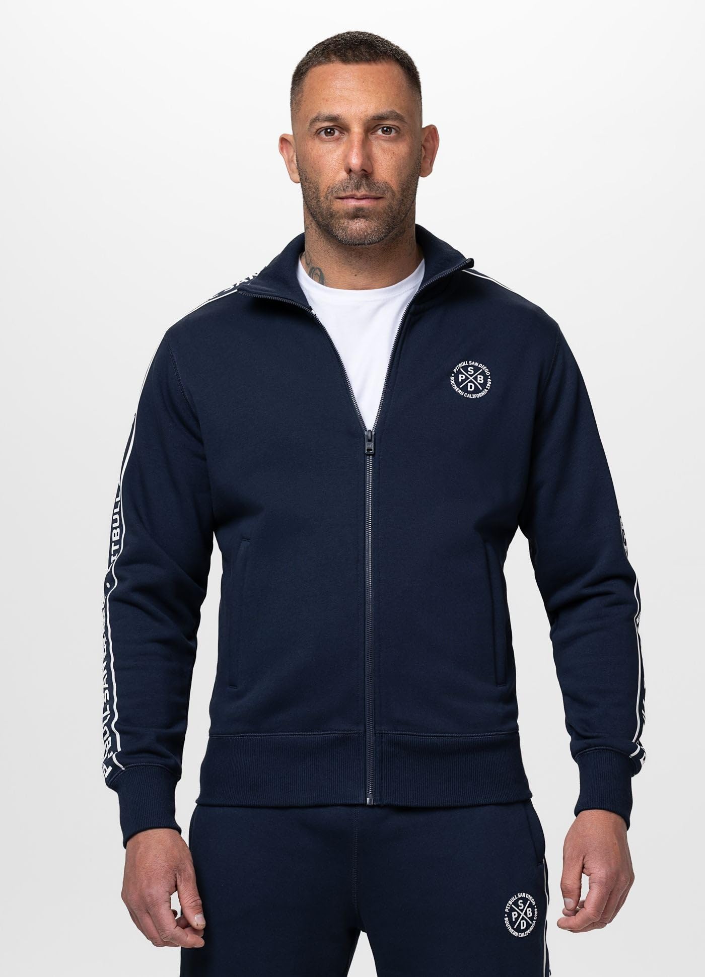 Pitbull Nexus felpa uomo con zip cotone
