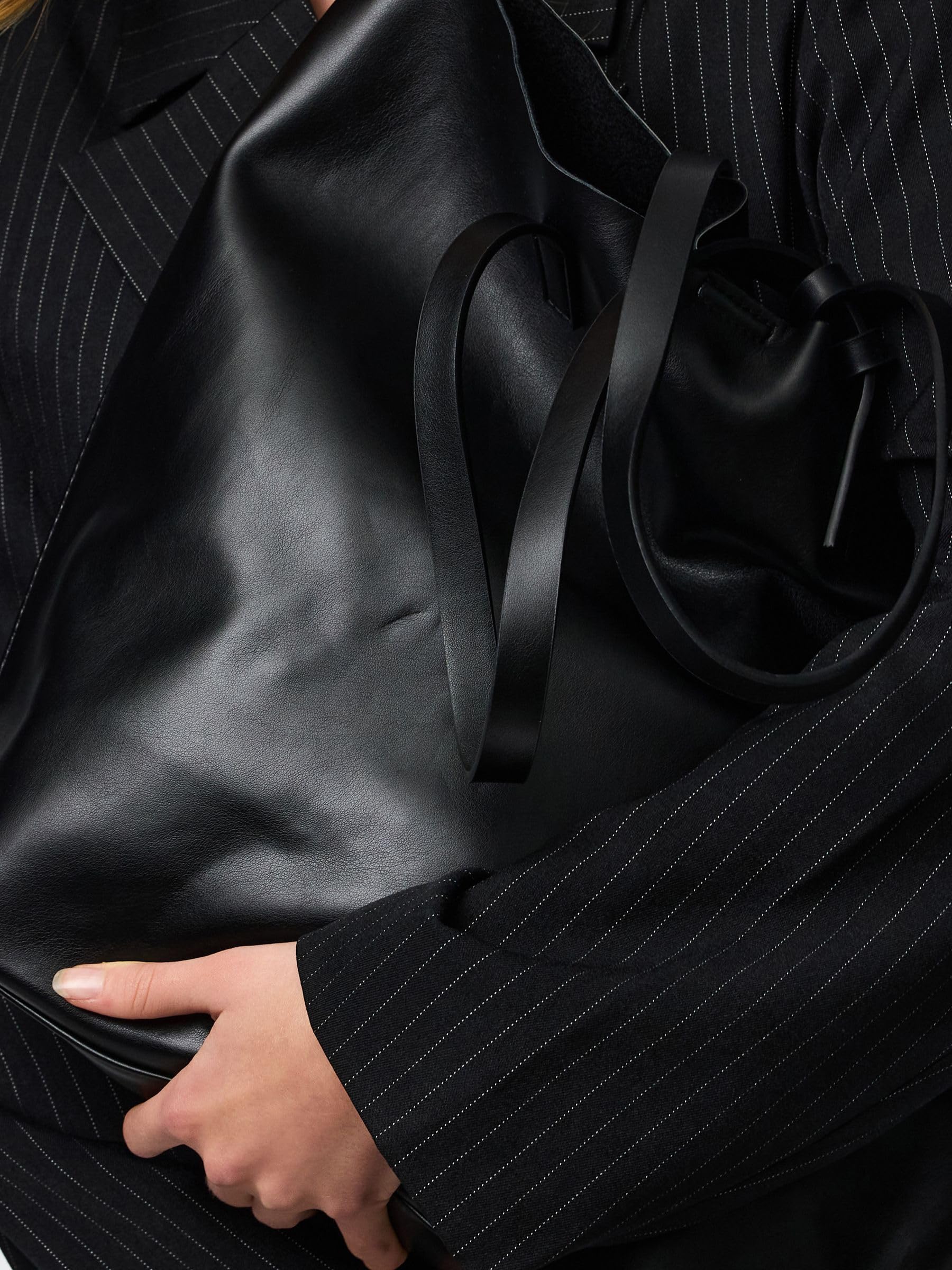 Pieces Pcanilla Shopper borsa viaggio donna nera