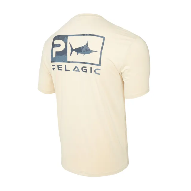 Pelagic Freespool Icon Camo maglietta Sand UPF 50+